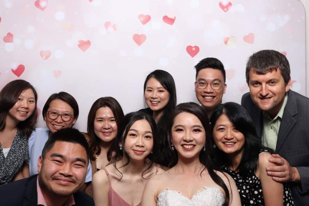 Photo booth shenanigan at Tina's wedding #2