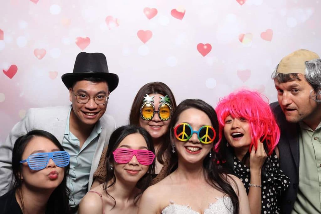 Photo booth shenanigan at Tina's wedding #3