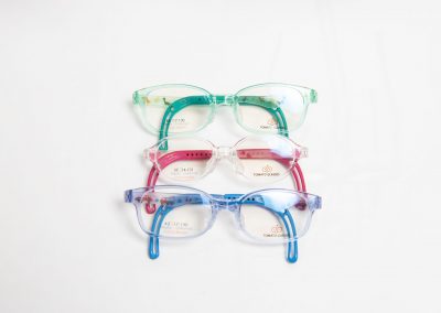 Tomato glasses colourful frames