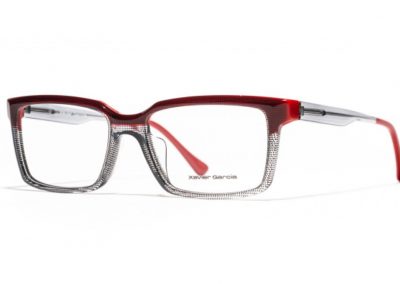 Xavier Garcia in red and grey frame